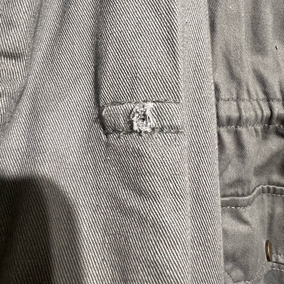 Red Snap Woman’s Green Zip Button Down Utility Jacket Size Medium - Picture 4 of 9